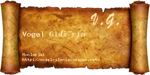 Vogel Glória névjegykártya